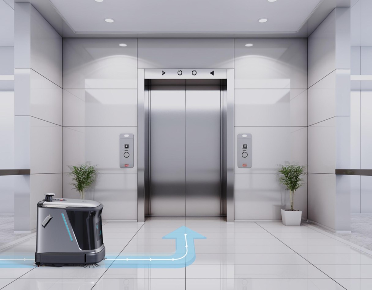 AdleRobot industrial cleaning robot for warehouses and retail